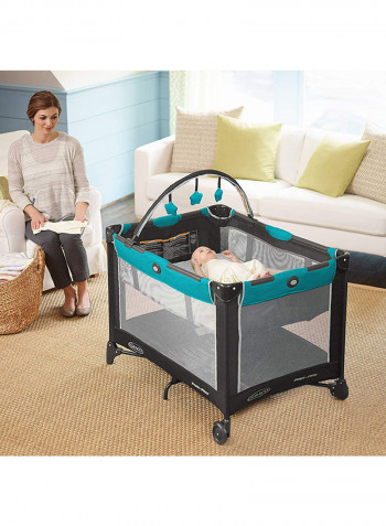 Pack N Play On The Go Playard - Black/Grey/Blue