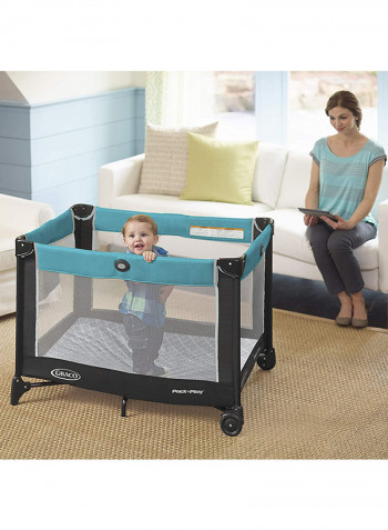 Pack N Play On The Go Playard - Black/Grey/Blue
