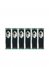 6-Piece African Roots Braid Hair Extensions Set Black