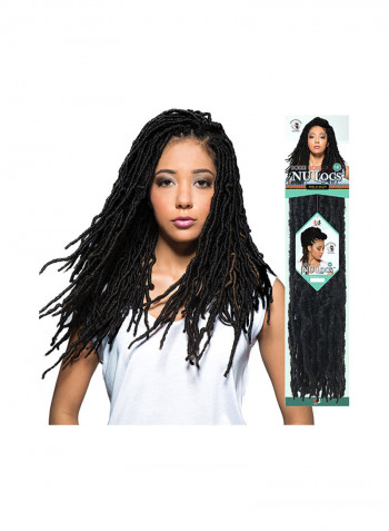 6-Piece African Roots Braid Hair Extensions Set Black