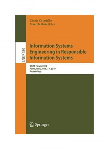 Information Systems Engineering In Responsible Information Systems Paperback English