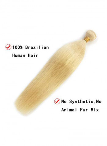 Long Straight Hair Extension 613 Blonde 16inch