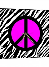 Zebra Background Wall Clock Pink 17 x 17 x 5inch reviews Zebra Background Wall Clock Pink 17 x 17 x 5inch