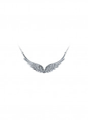 925 Sterling Silver Cubic Zirconia Studded Pendant Necklace