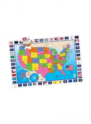 50-Piece USA Map Floor Puzzle Set 439203