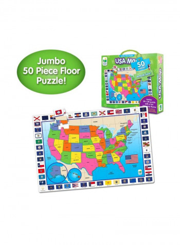 50-Piece USA Map Floor Puzzle Set 439203