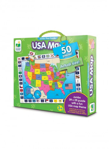 50-Piece USA Map Floor Puzzle Set 439203