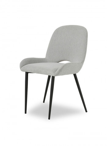 Judy Round Dining Chair Grey/Black 54x60.5x85cm