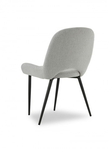 Judy Round Dining Chair Grey/Black 54x60.5x85cm