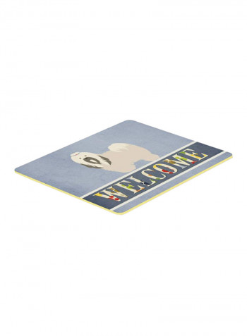 Lhasa Apso Welcome Kitchen Mat Multicolour 18 x 24inch
