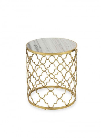 Marky End Table Gold 48 x 48 x 57cm