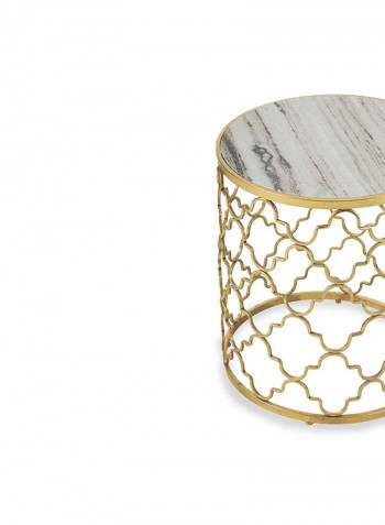 Marky End Table Gold 48 x 48 x 57cm