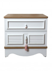 New Laura Nightstand White/Brown 54x53x45cm reviews New Laura Nightstand White/Brown 54x53x45cm