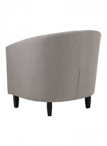 Tulsa Armchair Grey/Black 78x71x74cm