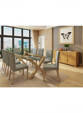 Venice Dining Chair Grey/Beige 45x98x54centimeter