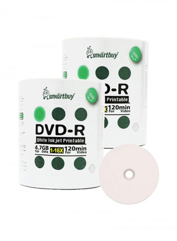 200-Piece DVD-R Printable Recordable Blank Disc Set B00KGLFKB2 Grey