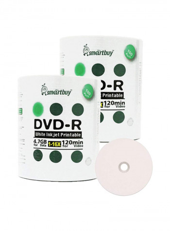 200-Piece DVD-R Printable Recordable Blank Disc Set B00KGLFKB2 Grey