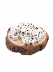 60-Piece Teething Beads For Necklace And Bracelet