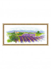 14-Piece Blooming Provence Cross Stitch Kit Purple/Green/White reviews 14-Piece Blooming Provence Cross Stitch Kit Purple/Green/White