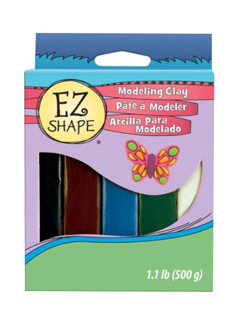 5-Piece Non-Hardening Modeling Clay