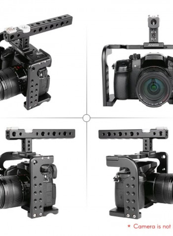 Camera Cage Mount For Panasonic GH5/GH4 DSLR Black
