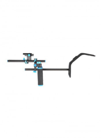Double-Hand Video Rig Bracket For DSLR Black
