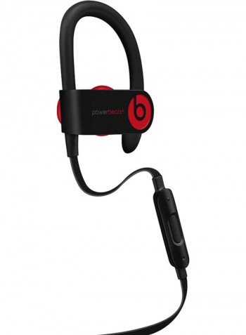 Wireless Earphone with Hook Black/Red