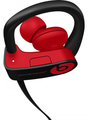Wireless Earphone with Hook Black/Red