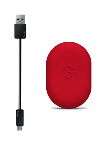 Wireless Earphone with Hook Black/Red