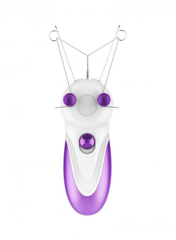 Electric Facial Hair Remover White/Purple