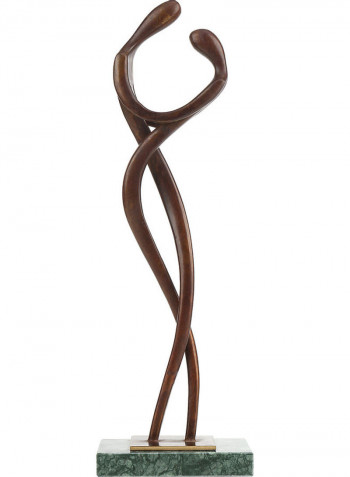 Embrace Couple Tabletop Sculpture Brown