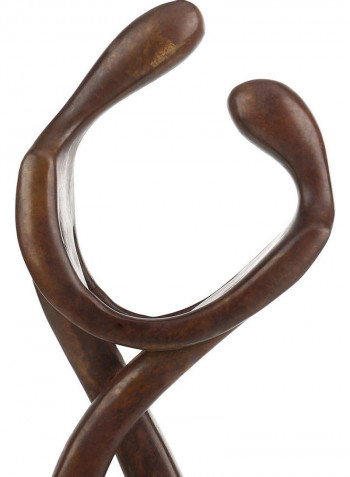 Embrace Couple Tabletop Sculpture Brown