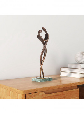 Embrace Couple Tabletop Sculpture Brown