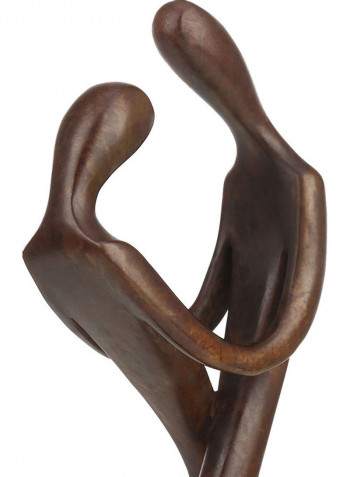 Embrace Couple Tabletop Sculpture Brown
