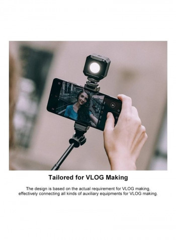 Vlog Phone Tripod Selfie Stick Black