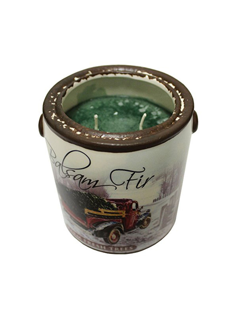Balsam Fir Scented Candle Multicolour 4.5 x 4.13 x 4.13inch