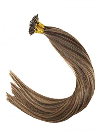 Straight Hair Extension Brown 14inch