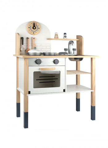 Wooden Pretend Kitchen Play Set