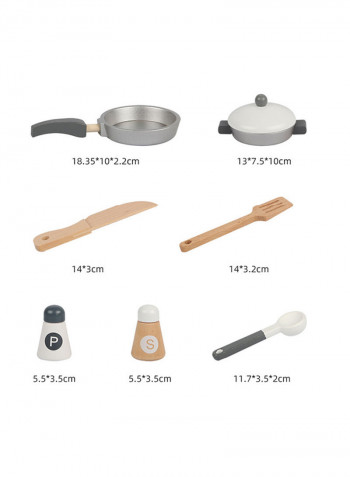 Wooden Pretend Kitchen Play Set