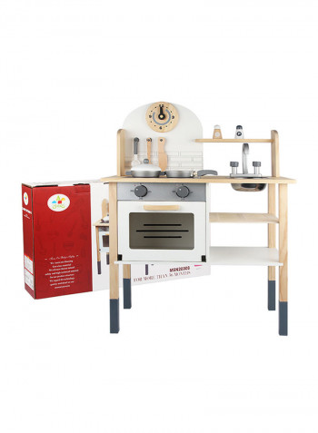 Wooden Pretend Kitchen Play Set