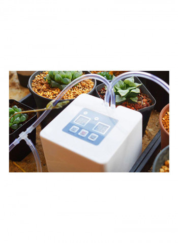 DIY Micro Automatic Drip Irrigation Kit with 30-Day Timer White 10 x 10 x 10cm
