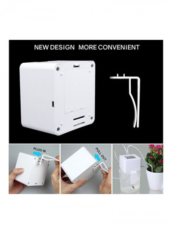DIY Micro Automatic Drip Irrigation Kit with 30-Day Timer White 10 x 10 x 10cm