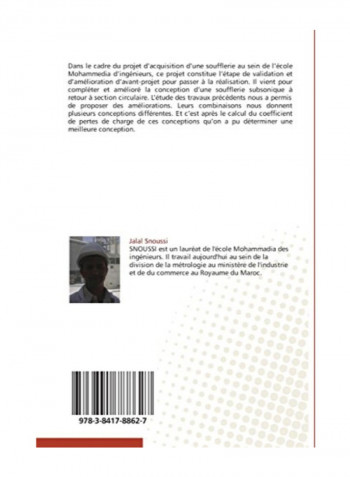 Etude Et Conception D'Une Soufflerie Paperback