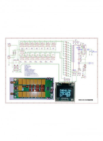 Mini Portable Automatic OLED Board Yellow/Blue