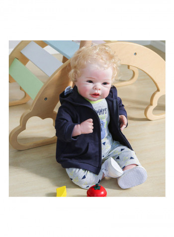 Silicone Baby Doll with Milk Bottle and Pacifier