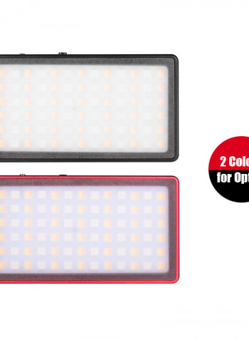 Zifon RGB Pocket LED Video Light Panel Built-in Battery Red