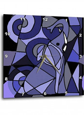 Decorative Printed Wall Clock Multicolour 15x15inch