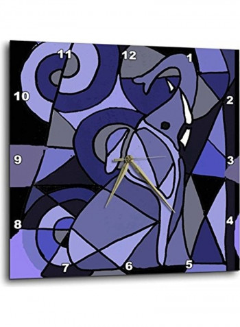 Decorative Printed Wall Clock Multicolour 15x15inch