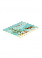 Catalan Sheepdog Christmas Kitchen Mat Multicolour 11 x 14inch