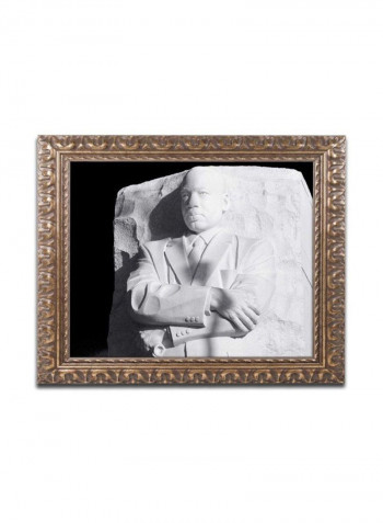 Mlk Memorial Wall Art White 11 x 14inch